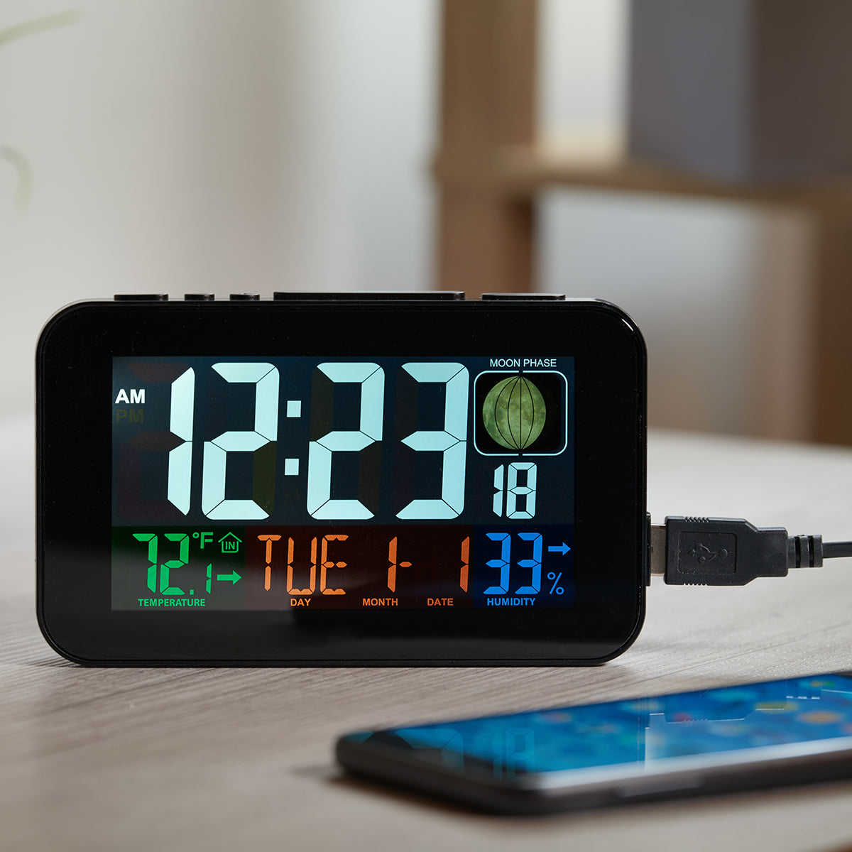 Phone Charging Atomic Alarm Clock