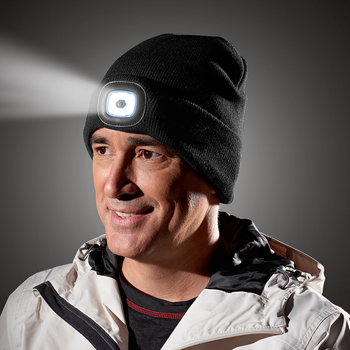 LED Light Up Beanie by Sharper Image