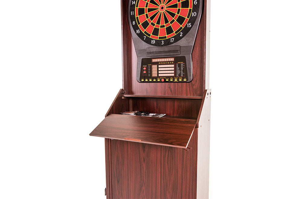 Electronic Arcade Dartboard Cabinet with Cricket Pro