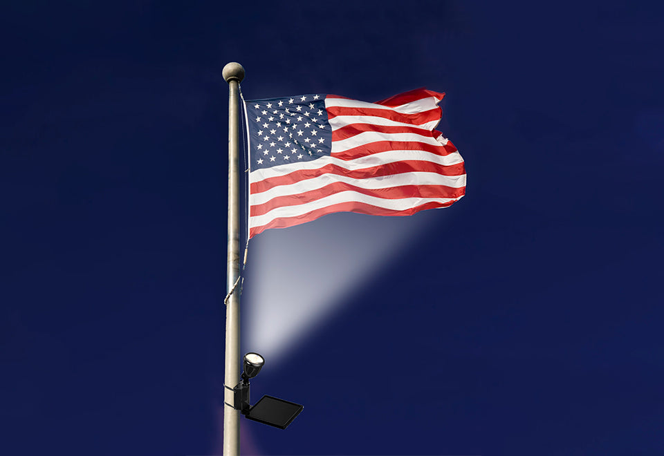 Solar LED Flagpole Light