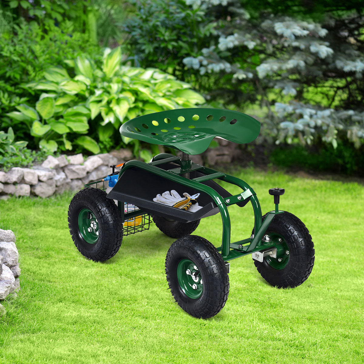 Heavy Duty Rolling Garden Seat
