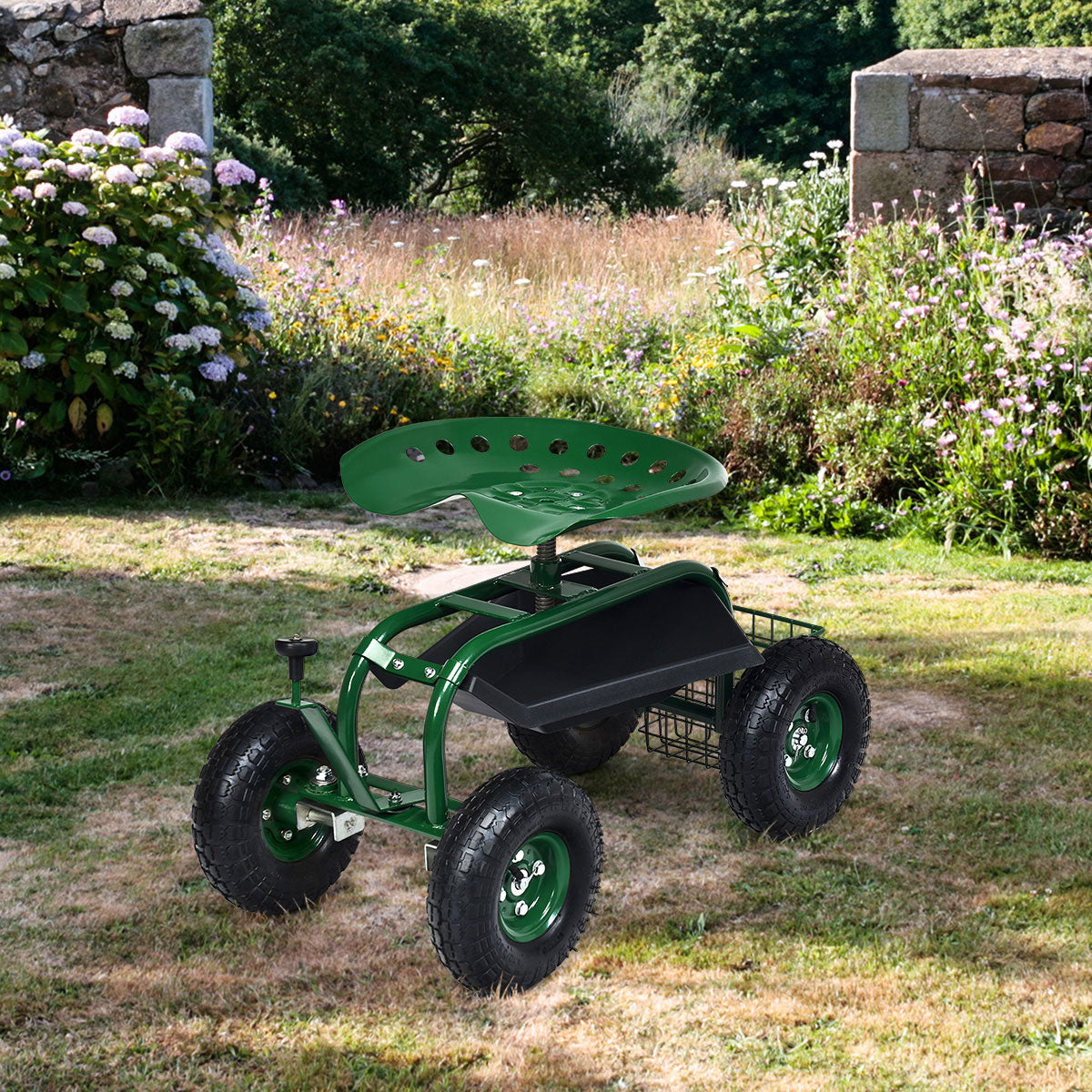 Heavy Duty Rolling Garden Seat