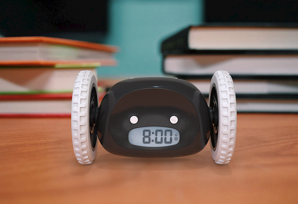 Alarm Clock on Wheels