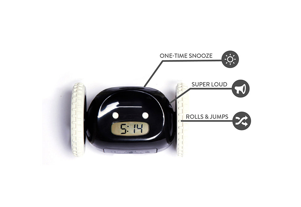 Alarm Clock on Wheels