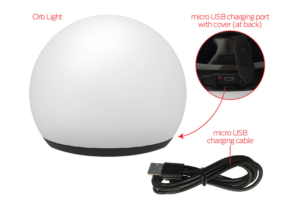 Portable LED Orb Light
