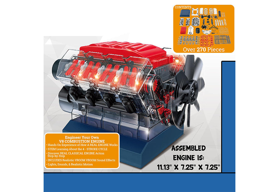Realistic V8 Model Engine