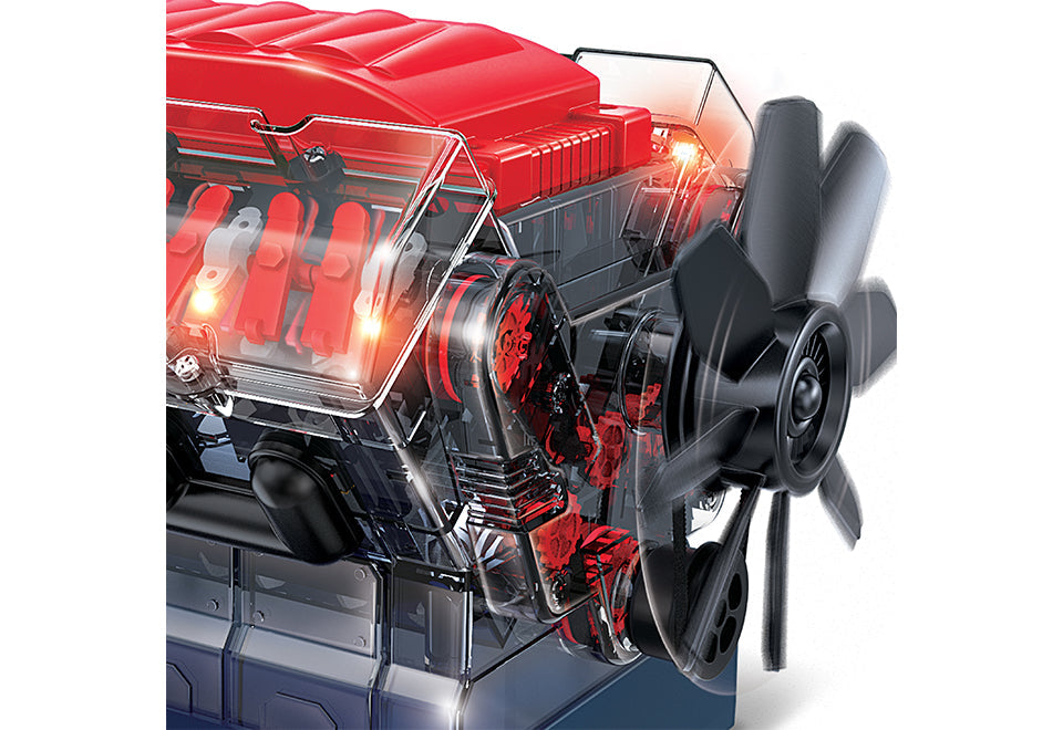 Realistic V8 Model Engine