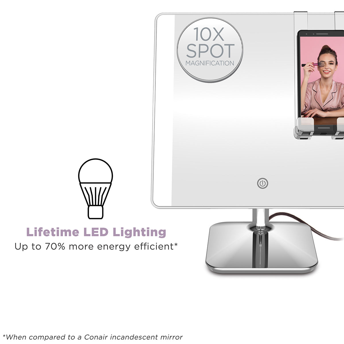 LED Social Media Mirror