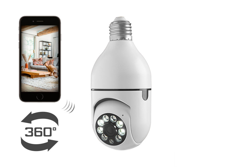 360-Degree Lightbulb Camera