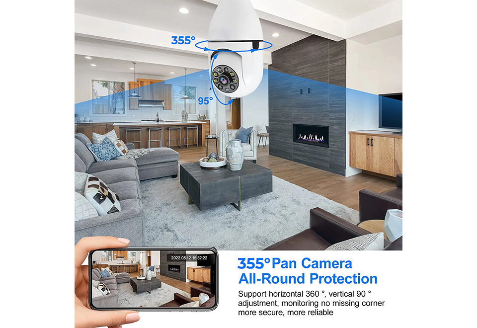 360-Degree Lightbulb Camera