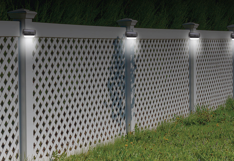 LED Solar Fence Lights (4-Pack)