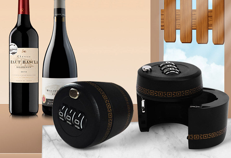 Wine Bottle Combination Locks (Set of 2)