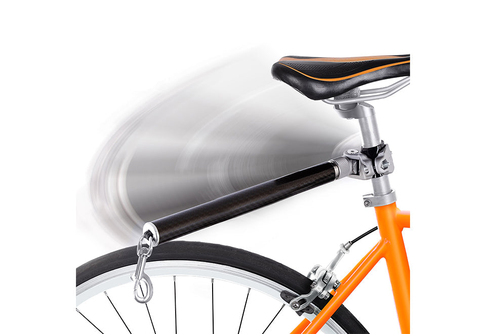 Swiveling Dog Bike Leash Attachment