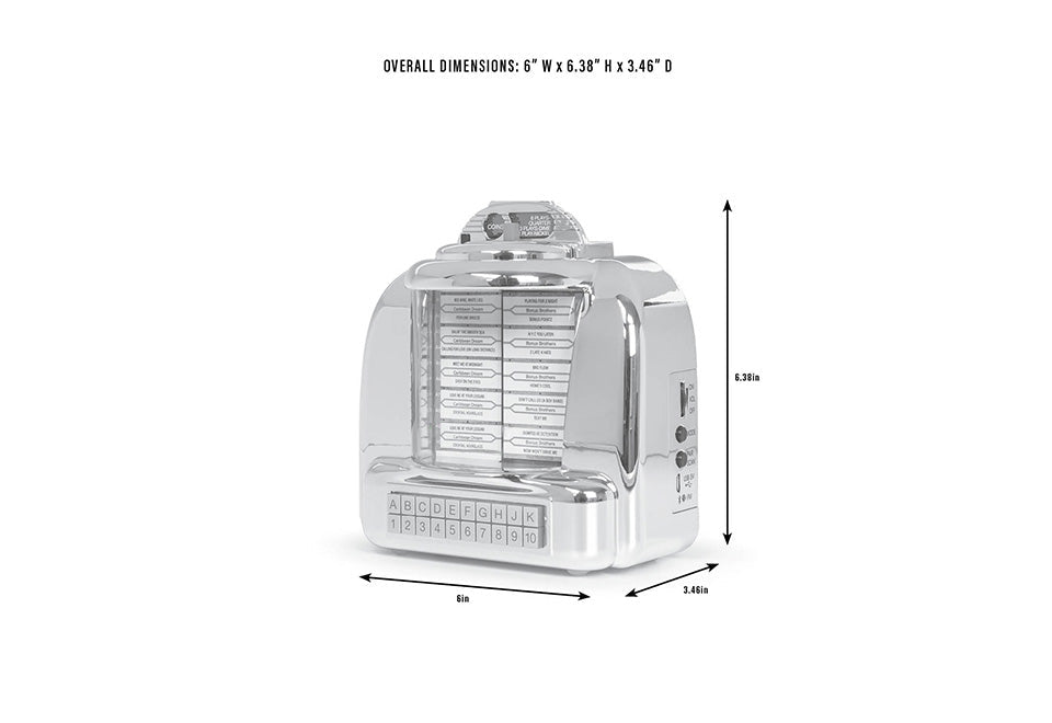 Tabletop Diner Jukebox Radio with Bluetooth