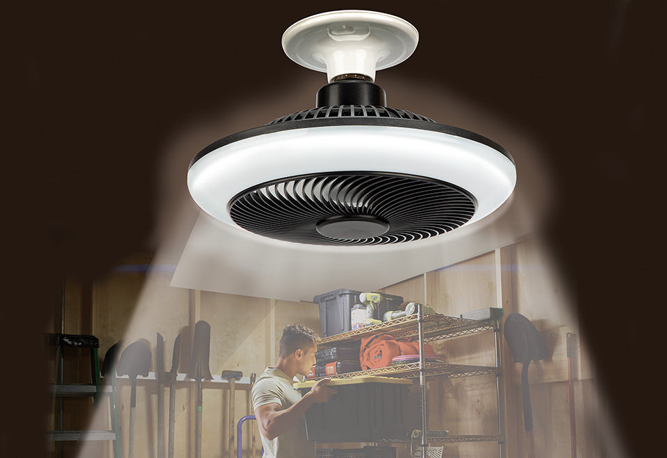 Light Socket Fan and Light