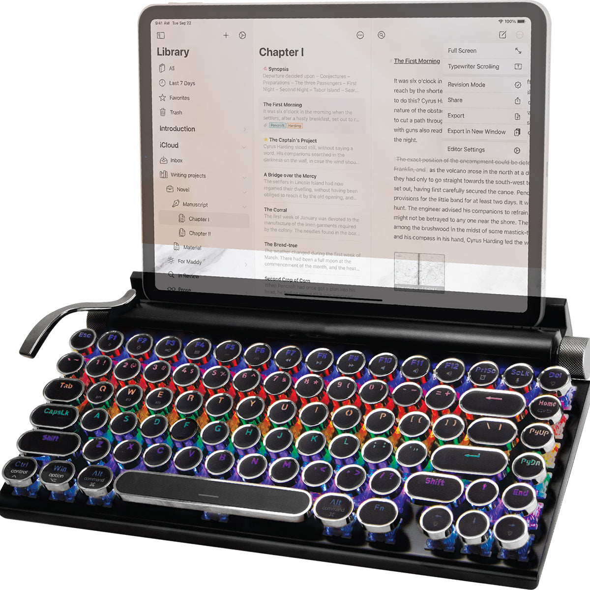 Retro LED Typewriter Keyboard