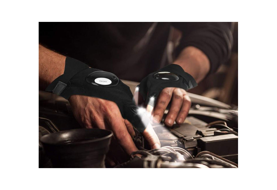 LED Flashlight Gloves (Set of 2)