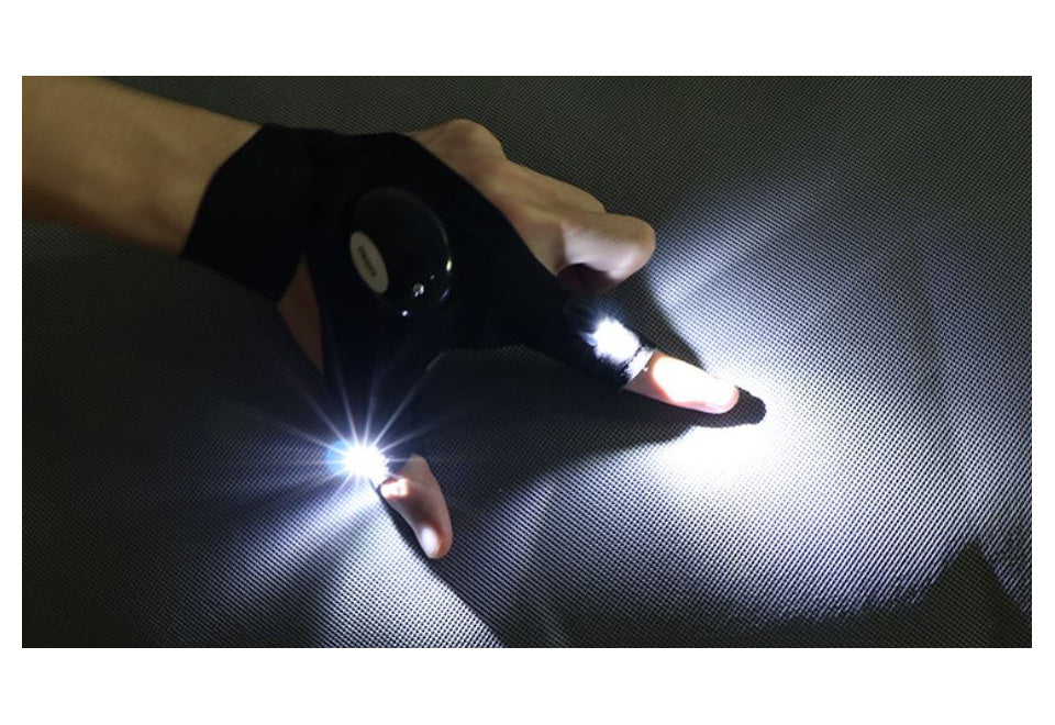 LED Flashlight Gloves (Set of 2)