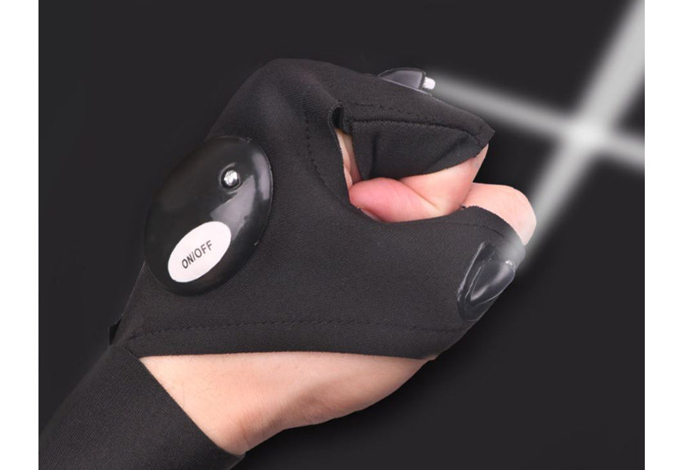 LED Flashlight Gloves (Set of 2)