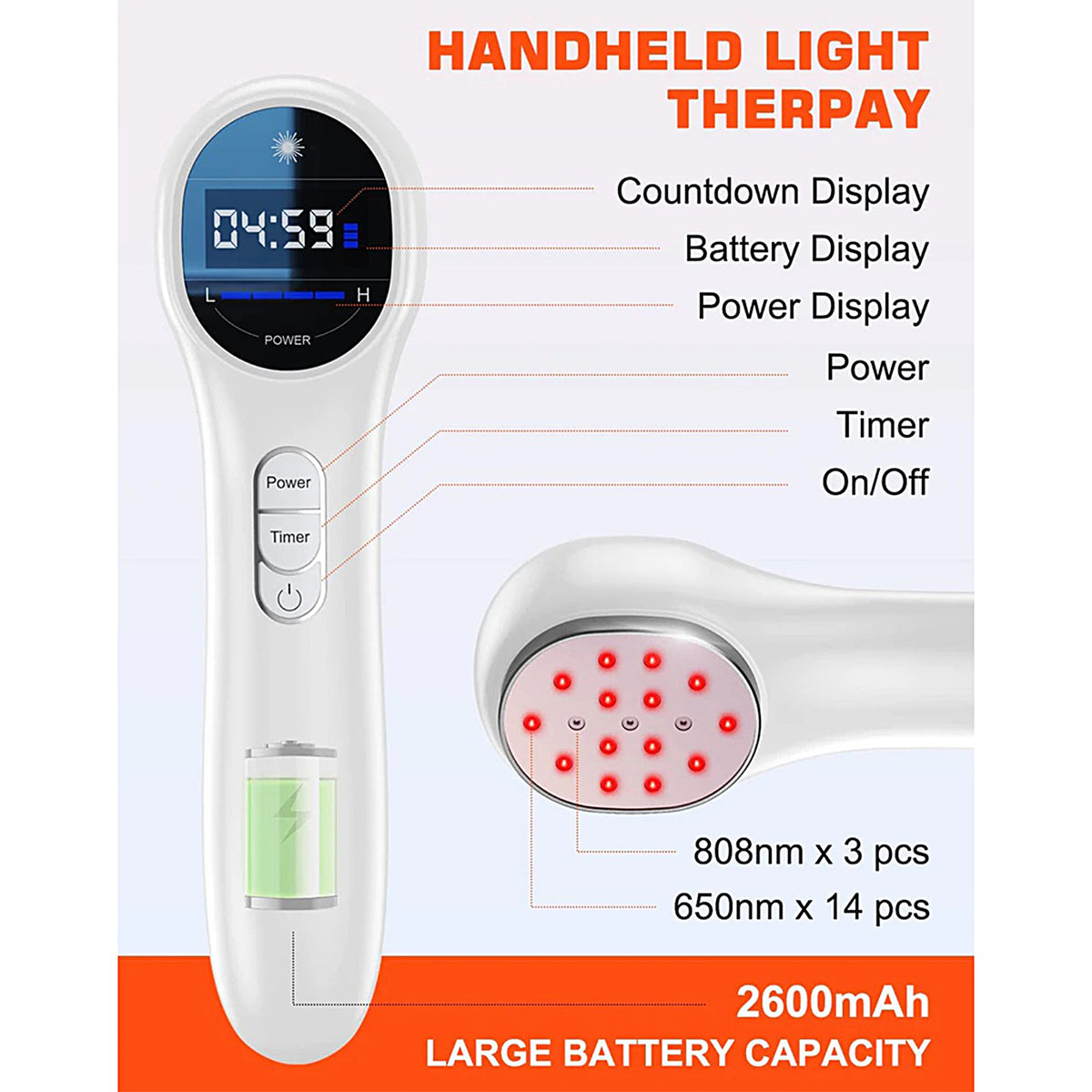 Red Light Laser Pain Therapy Device