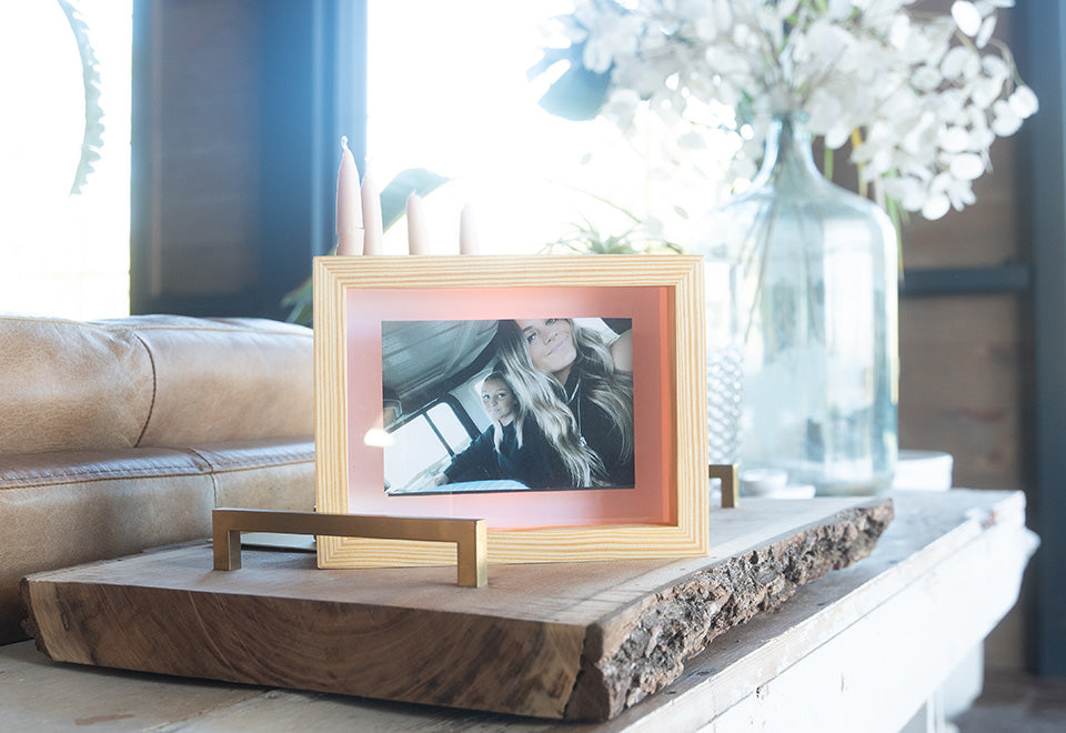 Long Distance Friendship Picture Frame Lamps (Set of 2)