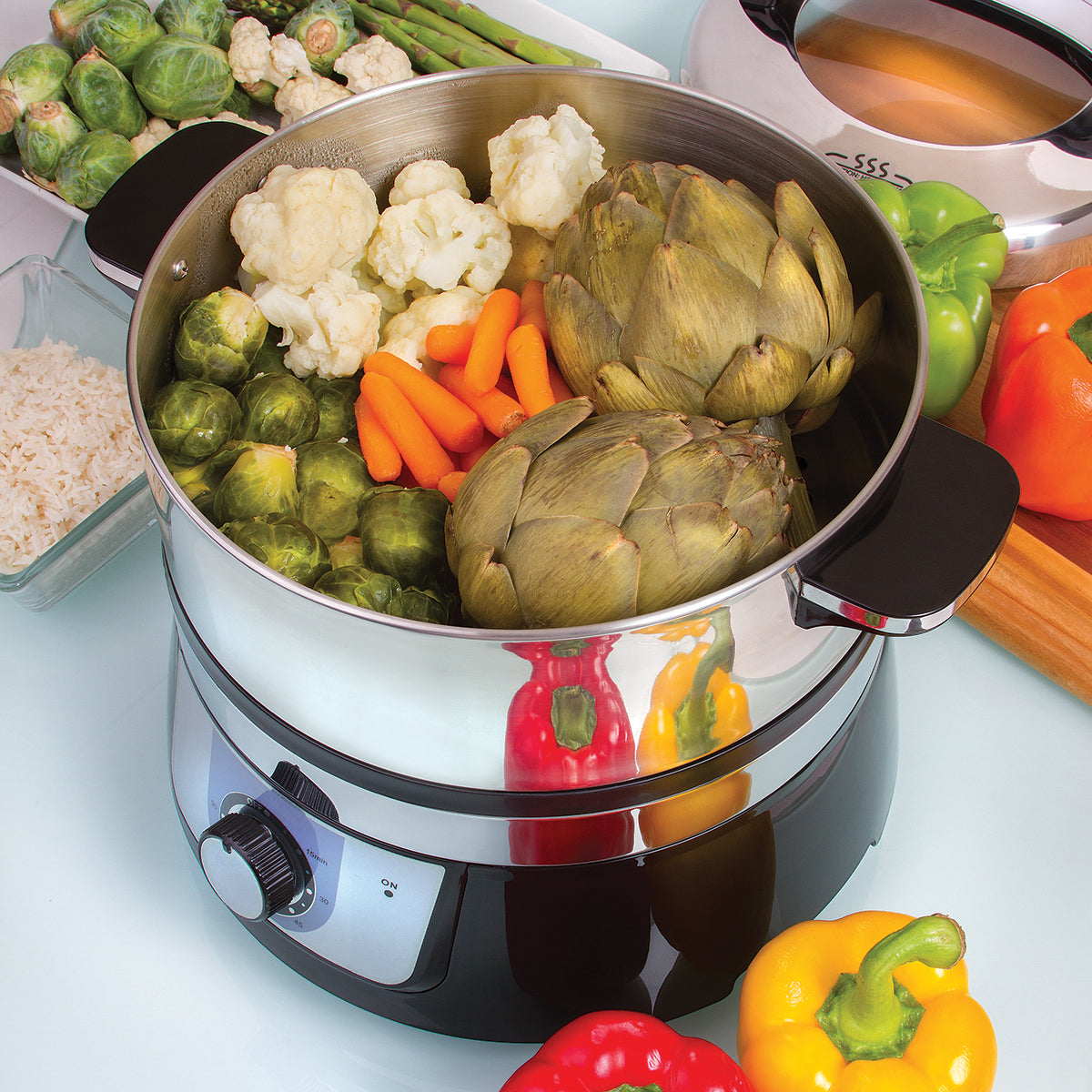 Stainless Steel Electric Food Steamer