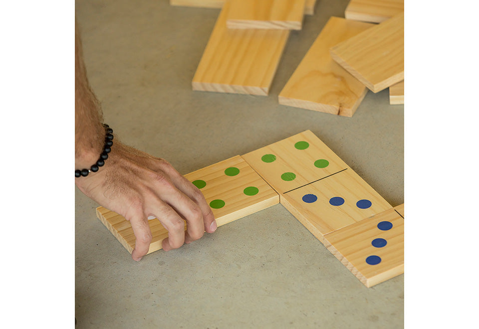 Giant Wooden Yard Domino Set