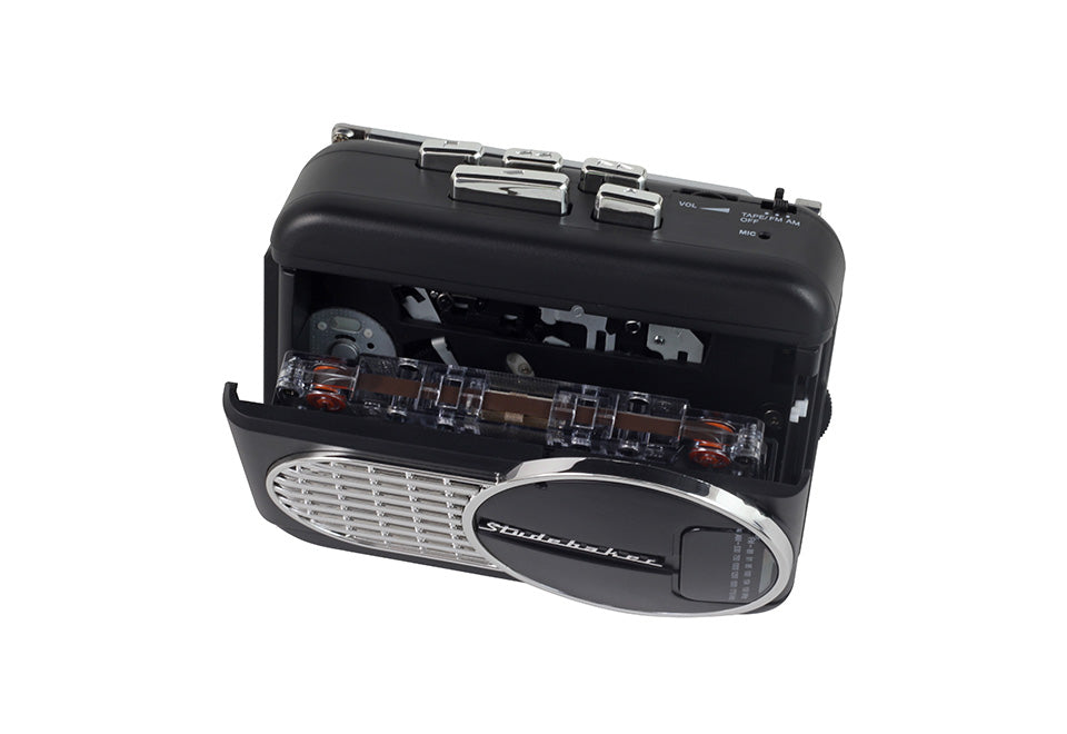 Studebaker Personal Cassette Player with Built-in Speaker