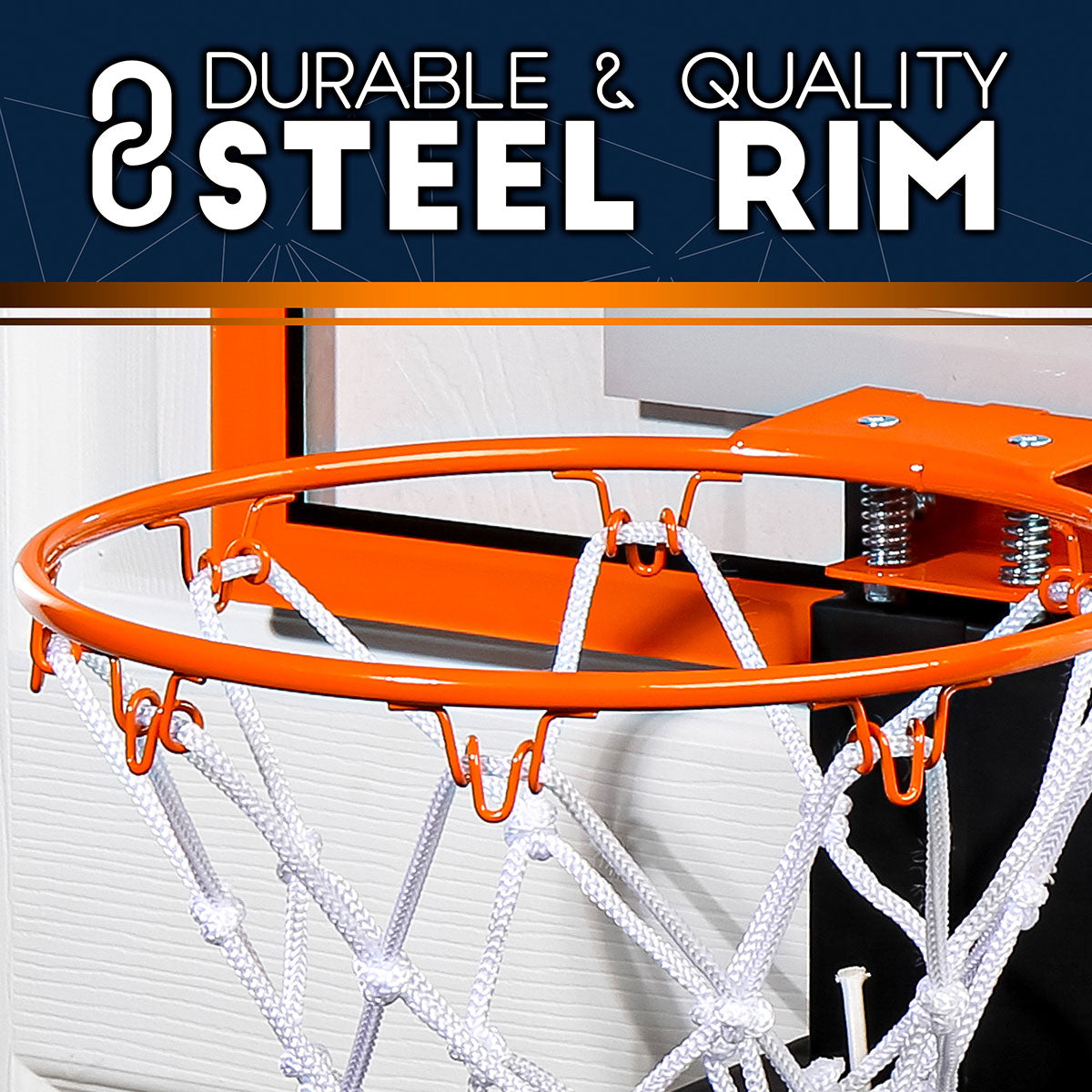 Over the Door Basketball Hoop with Electric Return