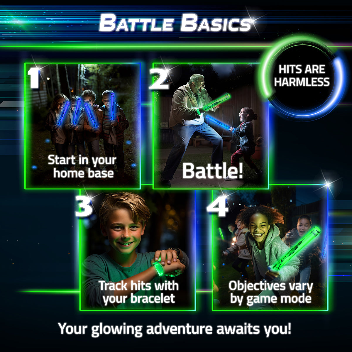 Glow Battle Light-Up Sword Game