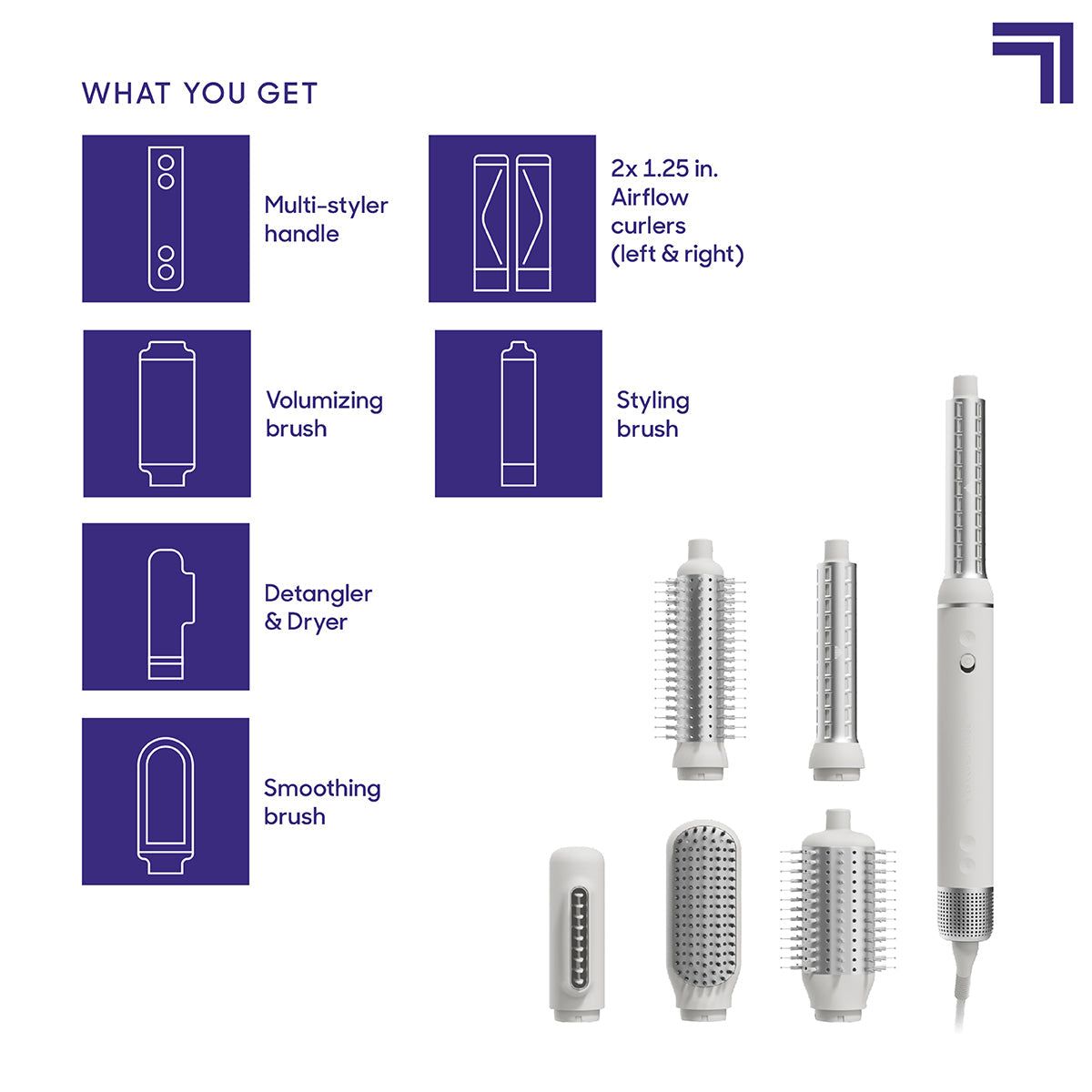Sharper Image Revel Hair 6-in-1 Multi-Styler
