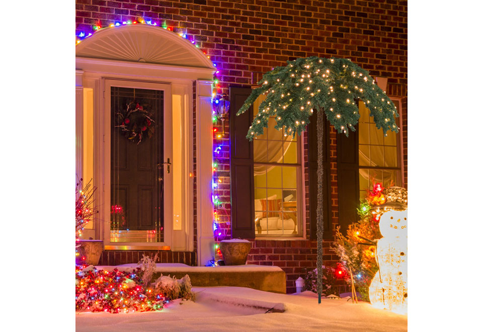 6-Ft. Pre-Lit Christmas Palm Tree