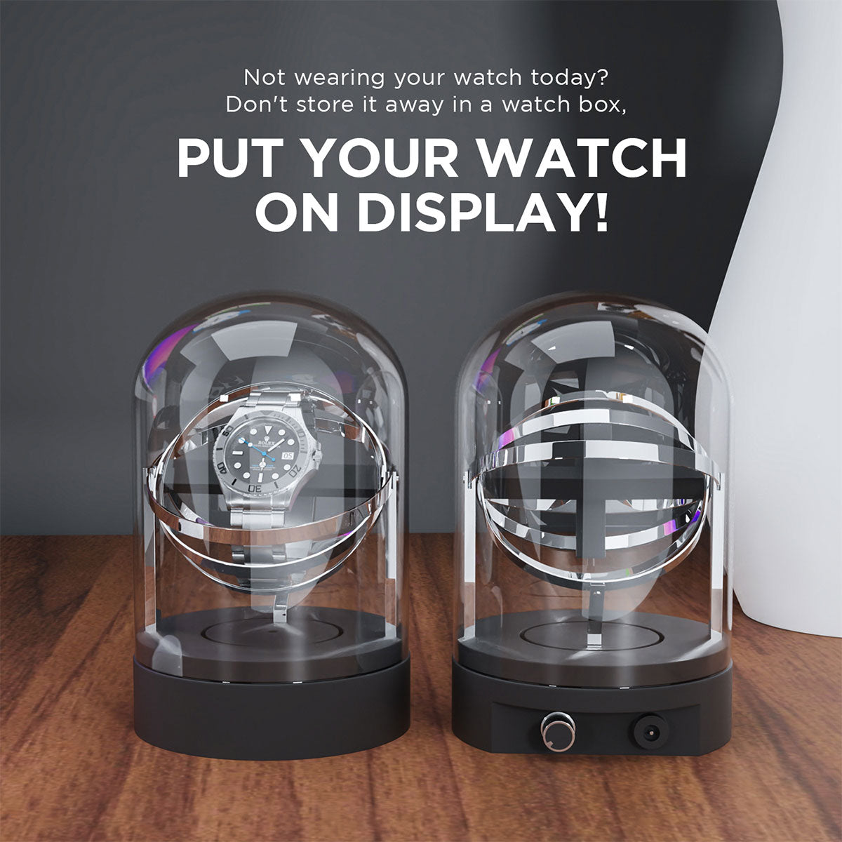 Luxury Glass Automatic Watch Winder