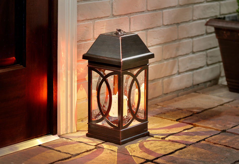 15'' Solar Powered Candle Lantern