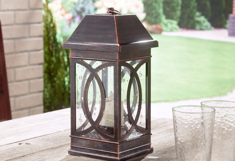 15'' Solar Powered Candle Lantern