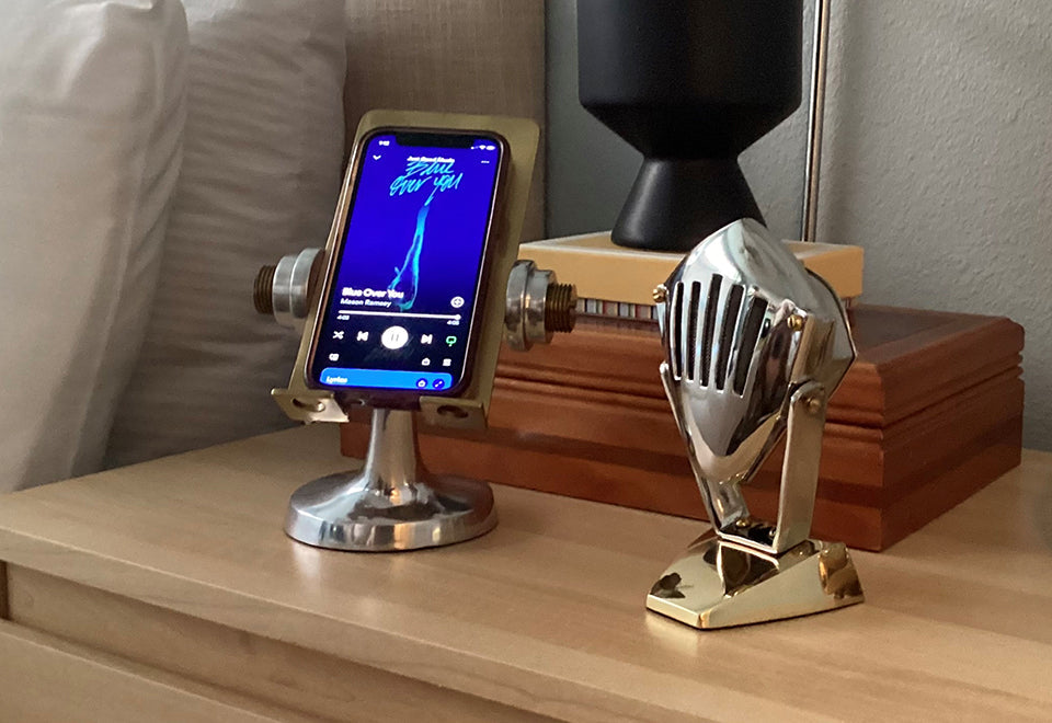 Art Deco Microphone Bluetooth Speaker