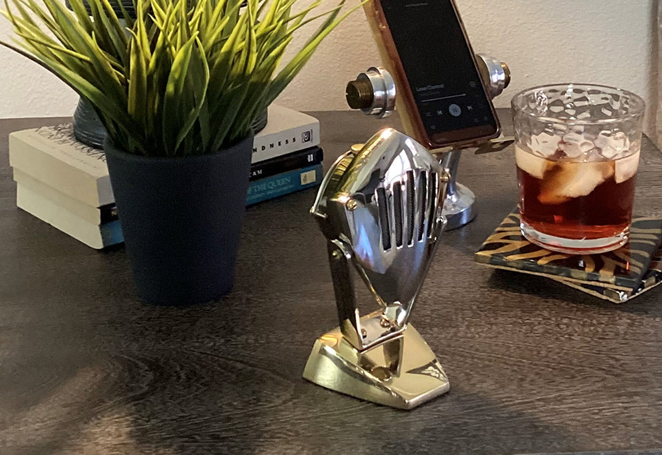 Art Deco Microphone Bluetooth Speaker