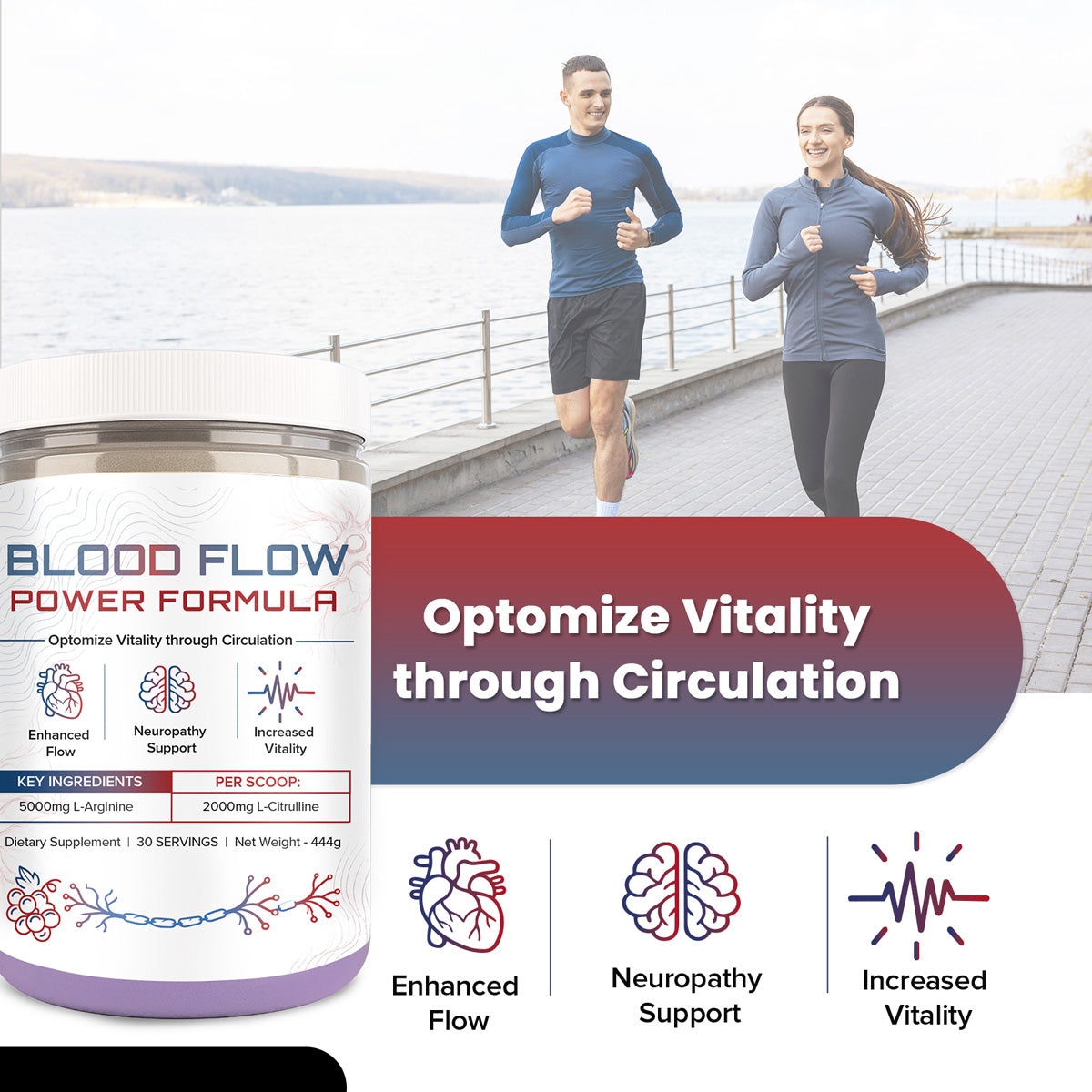 Blood Flow Power Formula Drink Powder