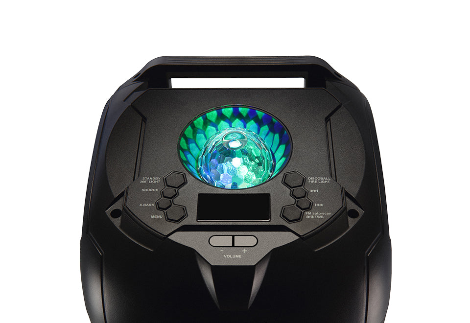 360° Portable Bluetooth Speaker With LED Party Lighting