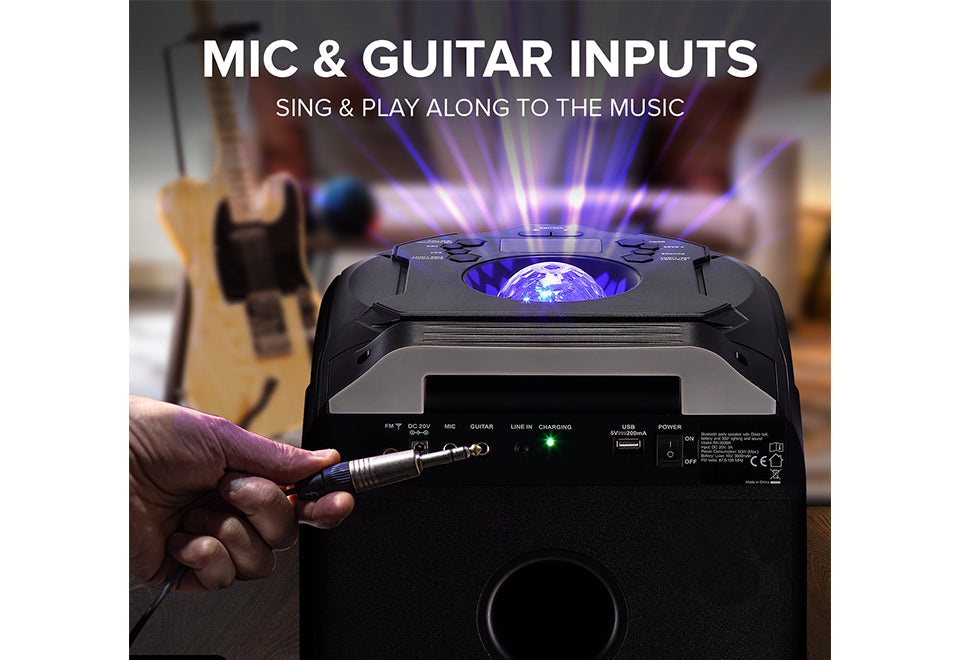 360° Portable Bluetooth Speaker With LED Party Lighting