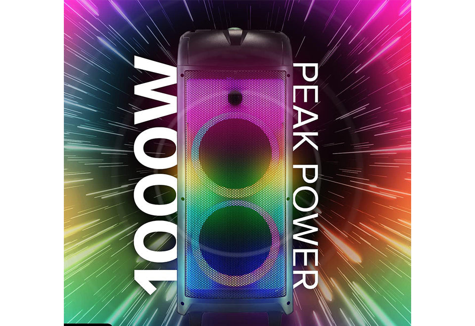 360° Portable Bluetooth Speaker With LED Party Lighting