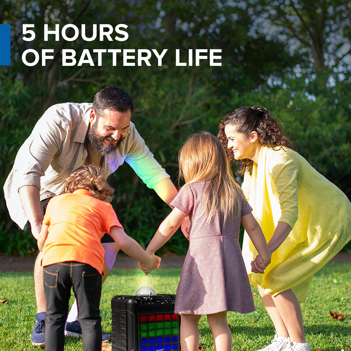 Portable Karaoke Party Speaker with LED Lights
