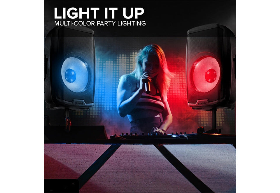 Beat-Synced LED Loudspeaker With Stand