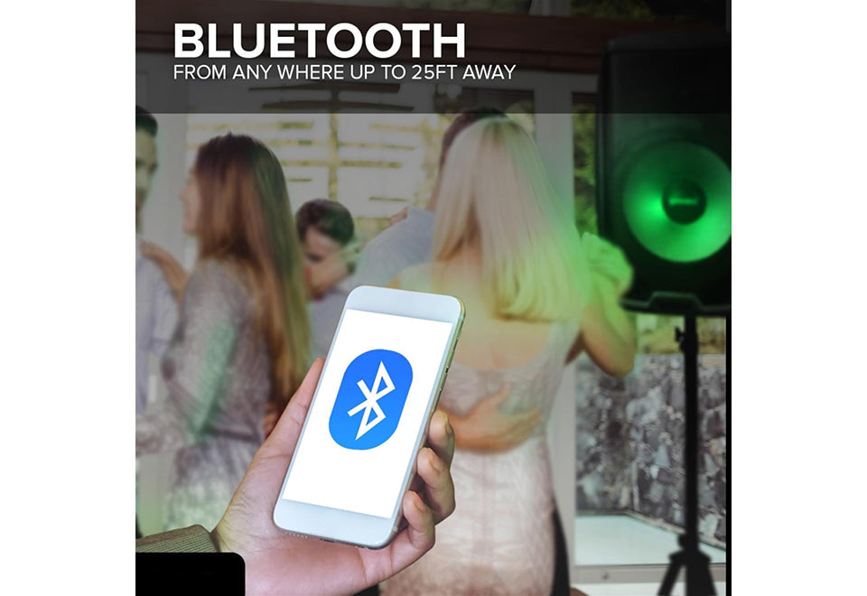 Beat-Synced LED Loudspeaker With Stand