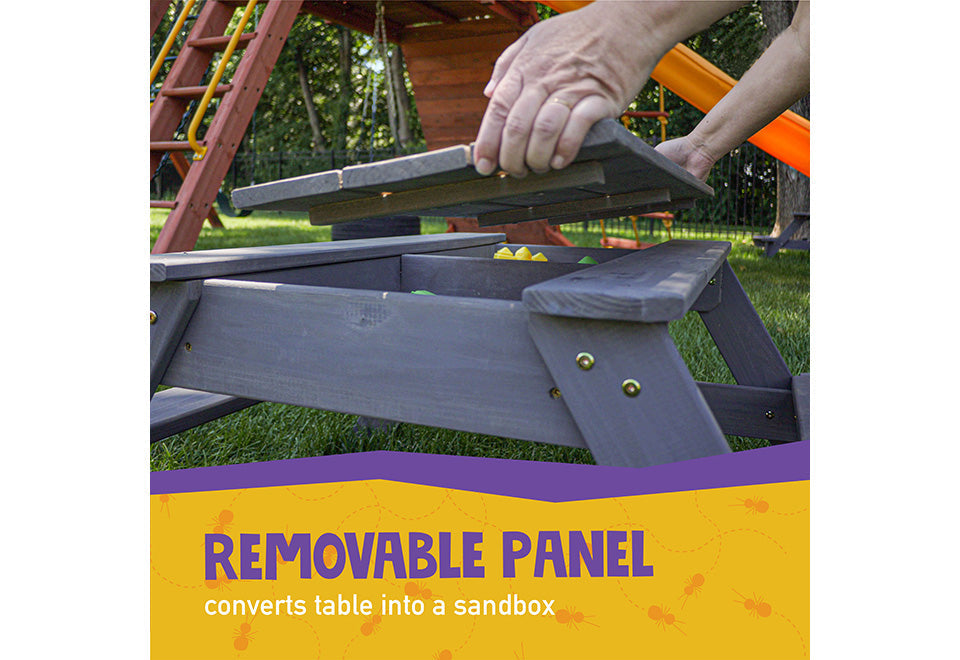 Convertible Sandbox with Table