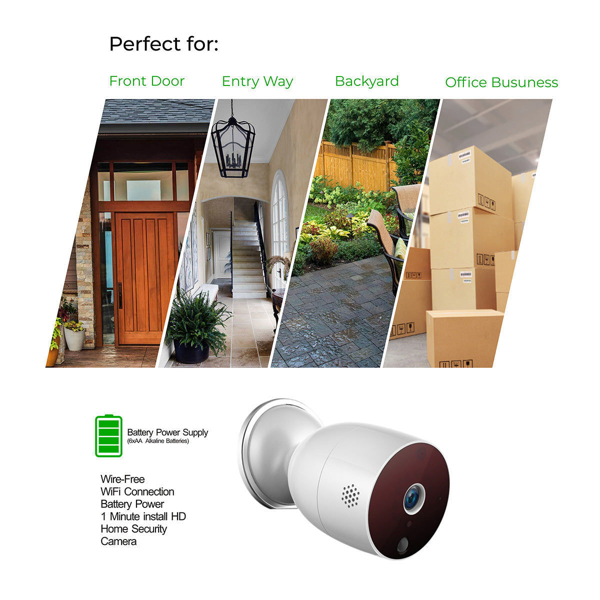 Wireless 1080P Outdoor Smart Security Camera