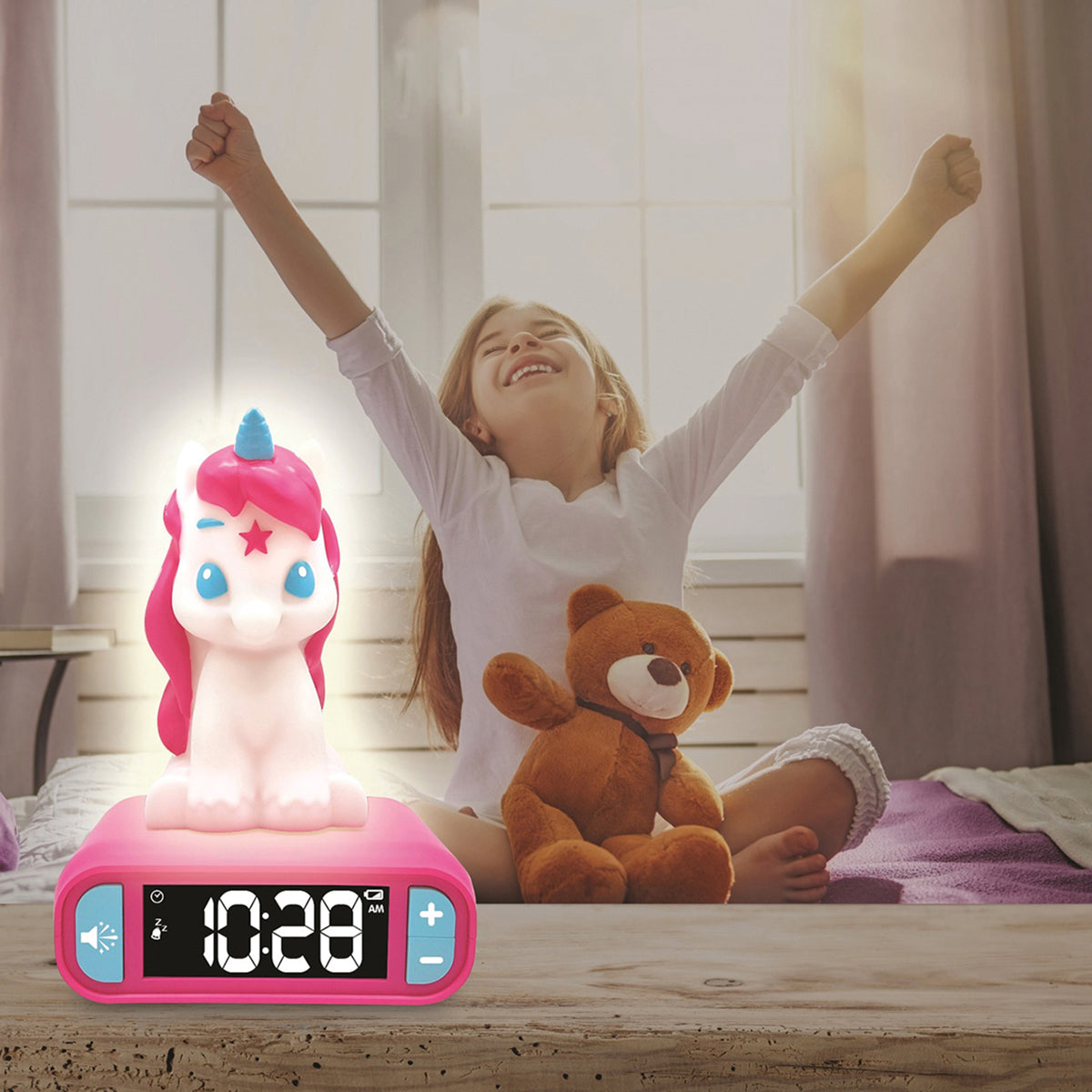 Unicorn Digital Alarm Clock with Nightlight