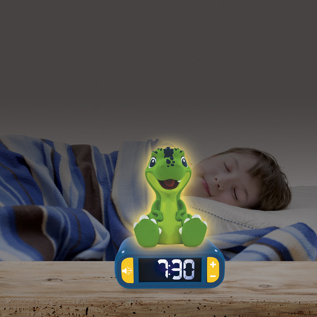 Dinosaur Digital Alarm Clock with Nightlight