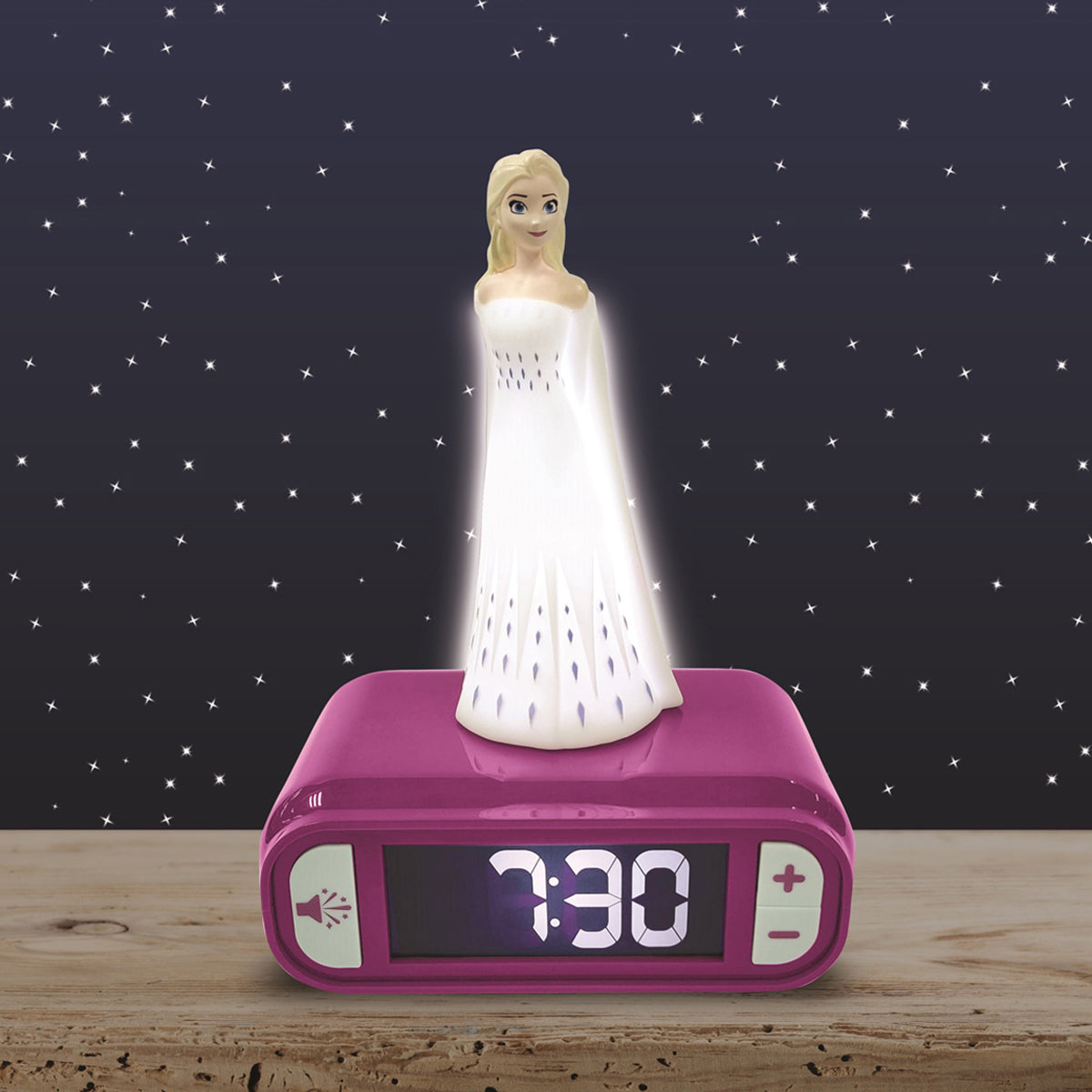 Disney Frozen Elsa Digital Alarm Clock with Nightlight