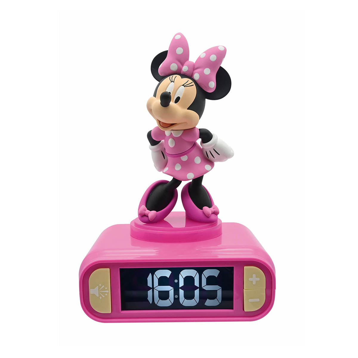 Disney Minnie Mouse Digital Alarm Clock with Nightlight
